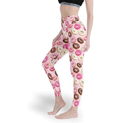 Qunrontan DoughnutWomen Stoff-Leggings weiche Yogahose weiche Capri-Strumpfhose für Fitness