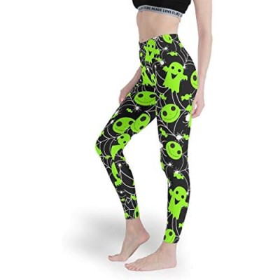 shenminqi Halloween-Frauen-Workout-Leggings coole 3D-Yogahose dünne Capri-Strumpfhose für Yoga