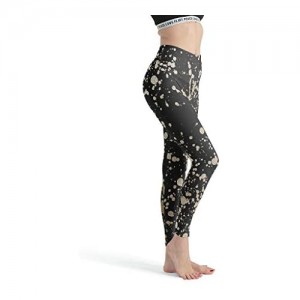 Splash InkGirls Solid Leggings mit hoher Taille Yogahose Workout Capri-Strumpfhose für Pilates