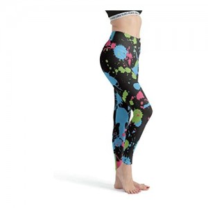 Splash InkWomen's Soft Leggings Super Solid Yoga Pants Art Capris Strumpfhosen für Workout