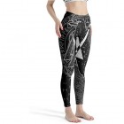 Stormruier VikingGirls Leggings mit Digitaldruck volle Länge Yogahose weiche Knöchel Capri-Strumpfhose für Workout