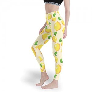 superyu lemonWomen Bauchweg-Leggings verschiedene Designs Yoga-Hose niedliche Capri-Strumpfhose für Radfahren