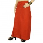 Cotton Inskirt orange Bollywood Solide indische Petticoat-Futter für Sari Genähtes