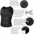 MFFACAI Neopren-Saunaanzug für Männer Taillentrainer Weste Reißverschluss Body Shaper mit Verstellbarem Tanktop
