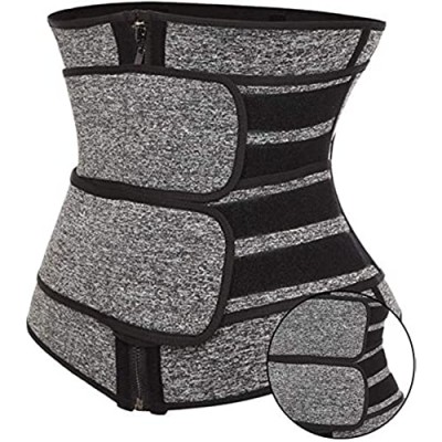 MFFACAI Neopren Taillentrainer für Frauen Workout Plus Size Trimmer Gürtel Sauna Sweat Korsett Cincher Mit Reißverschluss