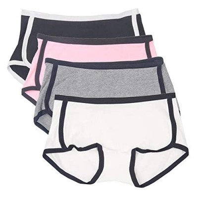 CozyBella Mädchen Baumwolle Boxershorts Unterhosen Slip Unterhose Hotpants Unterwäsche 4er-Pack