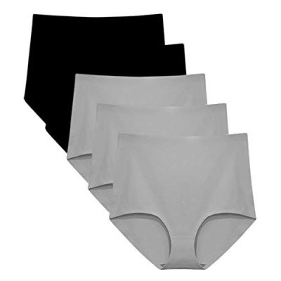 FallSweet No Show Slip mit hoher Taille Unterwäsche für Damen Seamless Panties 5er Pack