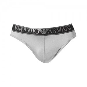 Emporio Armani Herren Underwear Shiny Microfiber Thong Panties