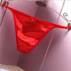 iiniim Damen Micro Mini String Tanga Satin Bikini Slips G-String Erotik Dessous Unterwäsche Unterhose