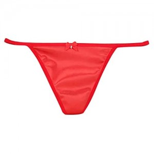 iiniim Damen Micro Mini String Tanga Satin Bikini Slips G-String Erotik Dessous Unterwäsche Unterhose