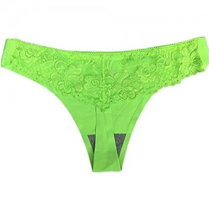 Qinlee Spitze String Tangas Damen Niedrige Taille T-String Bikini Slips Panties Lustige Unterwäsche Höschen Unterhose für Frauen