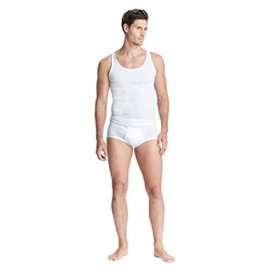 con-ta DOPPELRIPP Slip mit Eingriff (3er Pack) anschmiegsame Unterhose für Herren Bequeme Unterwäsche Unterbekleidung aus weicher Baumwolle in Weiß Größe: M - 4XL