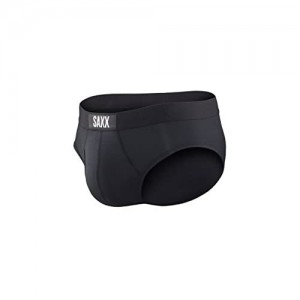 SAXX Underwear Co. Slips Ultra Unterwäsche Slips für mit integriertem Ballpark Pouch Support Schwarz Medium