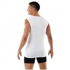 Albert Kreuz V-Unterhemd Business Herrenunterhemd aus Stretch-Baumwolle ohne Arm weiß