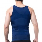 Schlankheits Unterhemd für Männer Gewichtsabnahme Entfernung von Bauchfett Hüftgold Schlankmachender Bodyformer Straffung des Unterbauchs Unterstützung des Rückens Formender Fit (XXL Blau)