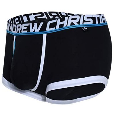 Andrew Christian Fly Tagless Boxer w/ Almost Naked Blau