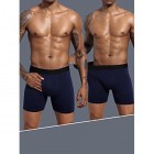 Misfuso Herren Boxershorts 5er Pack Unterwäsche Unterhosen Männer Retroshorts mit längerem Bein S-2XL aus Baumwolle