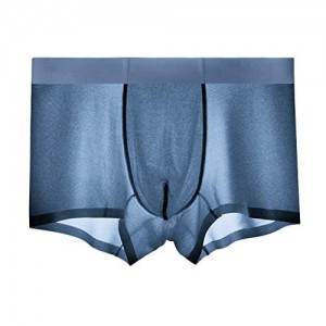 Breathable Ice Silk Mens Fashion Unterwäsche Silk rutschfeste dünne Beutel-Unterhose WORMENG Herrenunterwäsche