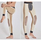 G&F Männer Lange Unterhosen Thermohose Wolle Gefüttert Warm Schwergewicht Grundschicht Unterwäschehosen Leggings Hosen (Color : Black Size : 2XL)