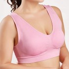 BOLANQ Frauen Pure Color Plus Size ultradünne große BH Sport BH voller BH Cup Tops