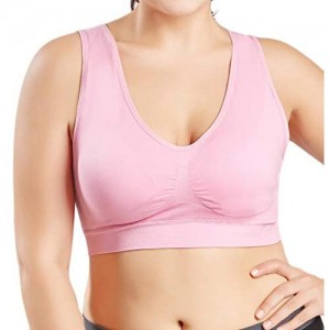 BOLANQ Frauen Pure Color Plus Size ultradünne große BH Sport BH voller BH Cup Tops