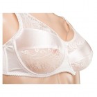 Mayuber Pocket Bra to Hold Fake Boobs Silicone Breast Forms for Crossdressers Mastectomy White Bra One Size