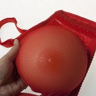 XJJY Selbstklebende Silikon-Brust-Formen Zitze für Mastektomie Prothese Transgender Transvestit Crossdressers Cosplay Braun 13XL