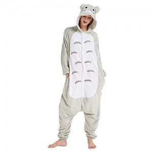 Dorliki Einteiler Pyjama Weihnachten Halloween Tierkostüm Cosplay Fleece Schlafanzug für Erwachsene