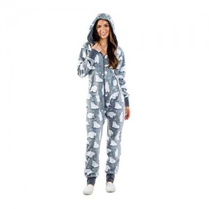HUAZONG Damen-Einteiler Fleece super weich Cosplay Jumpsuit für Erwachsene Mädchen Jungen Loungewear Pyjama Nachtwäsche Übergröße Winter-Pyjama Geschenk