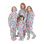 Kajamaz Hundepfoten Schlafoverall/Strampler/Schlafanzug/Einteiler/Pyjamas Für Erwachsene mit Füßen Mit Füßen Kapuze und Klappe