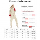 WANGLXPA Weicher Pyjama Animal Jumpsuit Einteiler Body für Erwachsene Damen Herren als Pyjama oder Schlafanzug Unisex Kostüme