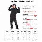 WANGLXPA Weicher Pyjama Kigurumi Animal Jumpsuit Einteiler Body für Erwachsene Damen Herren als Pyjama oder Schlafanzug Unisex Kostüme