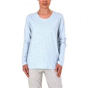 Damen Shirt Top Langarm unifarben Mix & Match -191 219 90 902