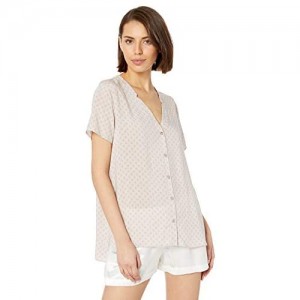 Hanro Damen Sleep and Lounge Long Sleeve Shirt Pyjama-Oberteil (Top)