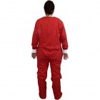 Funzee Jumpsuit mit Füßen Onesie Overall Hausanzug Einteiler Strampler Trainingsanzug Pyjama Rot L