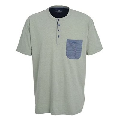 Götzburg Herren Shirt Kurzarm Baumwolle Single Jersey grün Melange