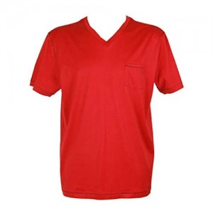 Jockey Shirt Kurzarm V-Ausschnitt Reine merzerisierte Baumwolle Brusttasche International Collection