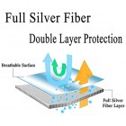HJKL Silberfaser Umstandskleid Doppelschicht Schutz vor Radioaktivität Umstandsmode 100% Silberfaser EMF-Schutzkleidung L