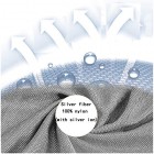 QIAO Strahlenschutz-Umstandsunterwäsche Schlingenstil Strahlenschutz-Umstandskleid aus aserspitze für den Hausgebrauch geeignet Silbergrau XL