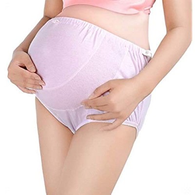 Ouzhoub Atmungsaktive Damenunterwäsche Damen-Unterwäsche Einstellbarer High Waist Magen Aufzug Große Schwangere Frauen-Unterwäsche (Size : L)