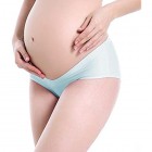 Ouzhoub Atmungsaktive Damenunterwäsche (Dreiteilig) Schwangere Frauen V-Low Waist Maternal Magen Aufzug Unterwäsche ohne Trace Baumwolle (Color : Random Color Size : M)